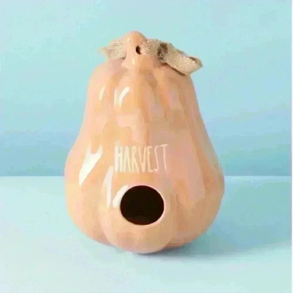 NEW Rae Dunn - HARVEST - Beautiful Ceramic Gourd Birdhouse / Home Decor - Picture 4 of 4